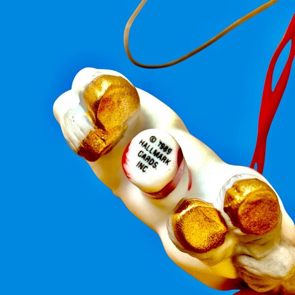 Hallmark Merry Go Round Unicorn Porcelain Christmas Keepsake Ornament 1989 - Picture 7 of 9